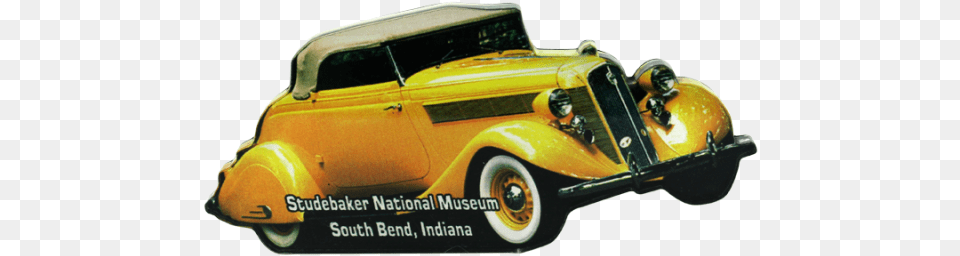 Yellow Roadster Magnet Model Car, Hot Rod, Transportation, Vehicle, Antique Car Png