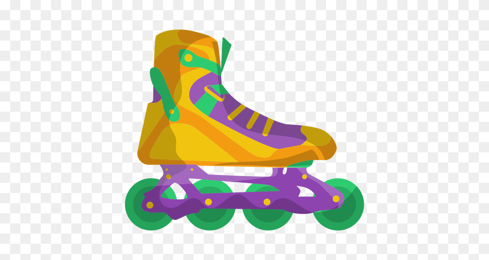 Yellow Roller Skate Shoe, Device, Grass, Lawn, Lawn Mower Free Transparent Png