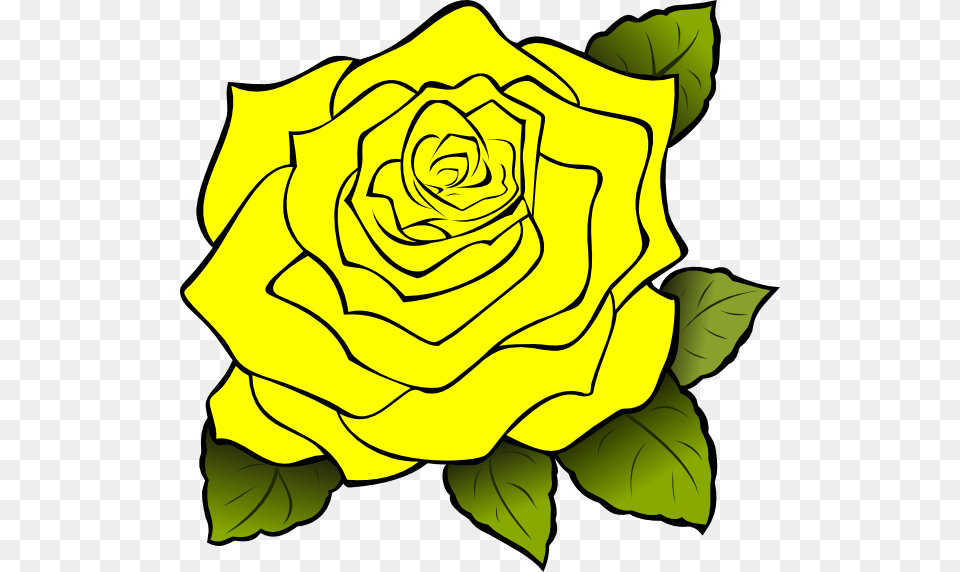 Yellow Rose Border Clip Art, Flower, Plant, Petal Free Png Download