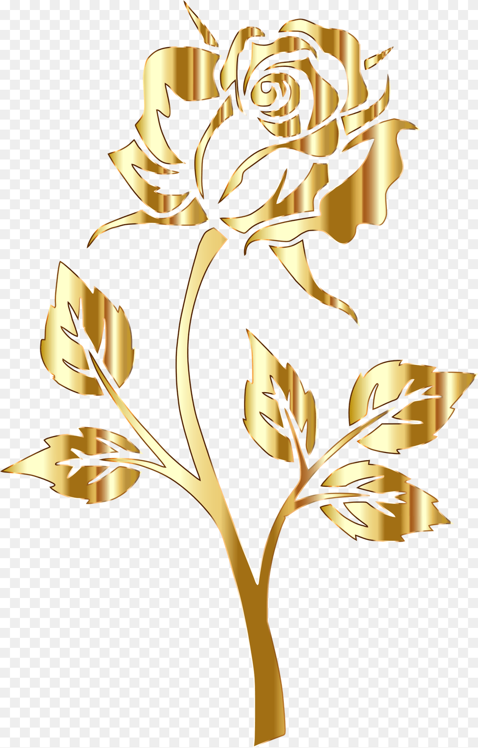 Yellow Rose Clipart Red Rose Outline Transparent Background Golden Flower, Art, Floral Design, Graphics, Pattern Png