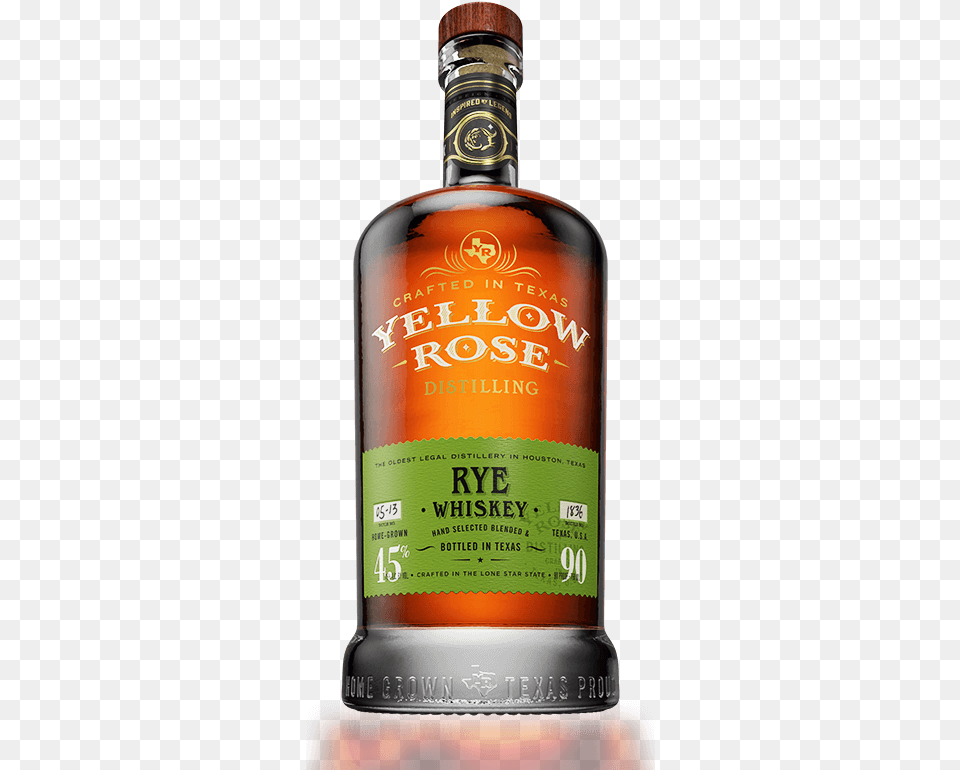 Yellow Rose Rye Yellow Rose Rye Whiskey, Alcohol, Beverage, Liquor, Whisky Free Transparent Png