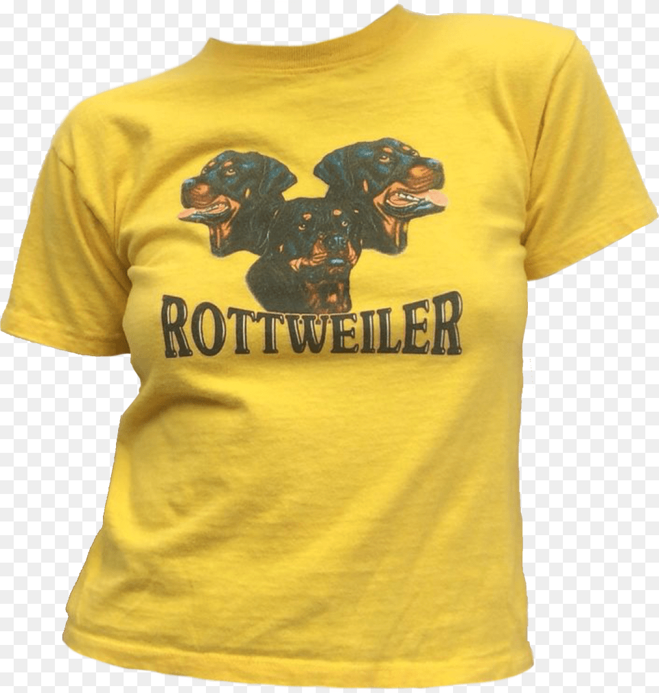 Yellow Rottweiler Shirt Polyvore Moodboard Filler Better Call Saul Camiseta, Clothing, T-shirt, Animal, Canine Free Png Download