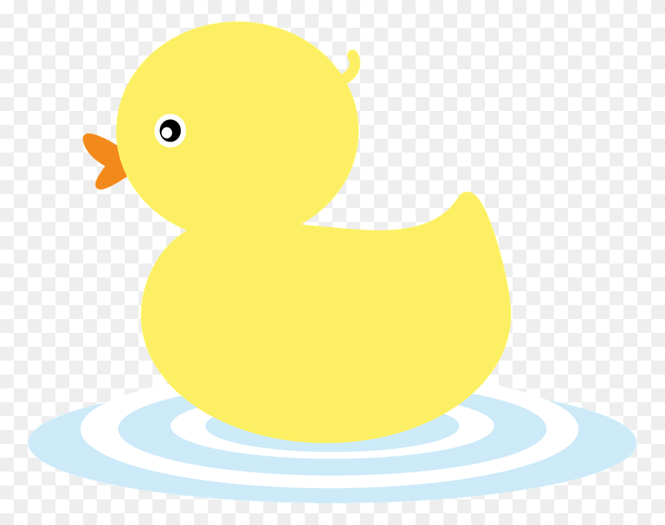 Yellow Rubber Duck In The Water Clipart, Food, Fruit, Plant, Produce Free Png