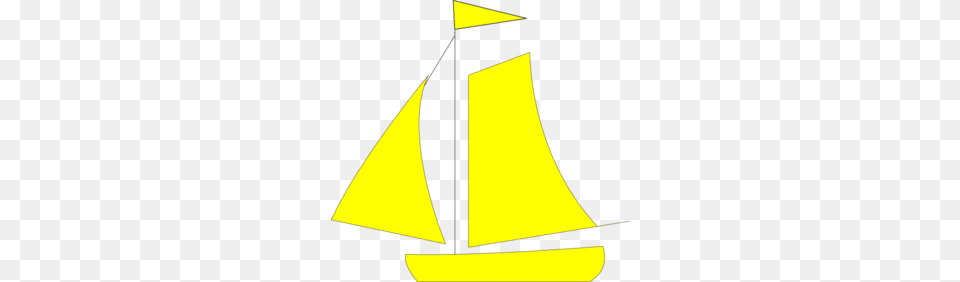 Yellow Sail Boat Clip Art, Sailboat, Transportation, Vehicle, Yacht Free Png Download