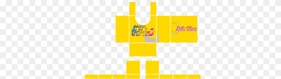 Yellow Sailor Moon Logos Roblox Horizontal Png Image
