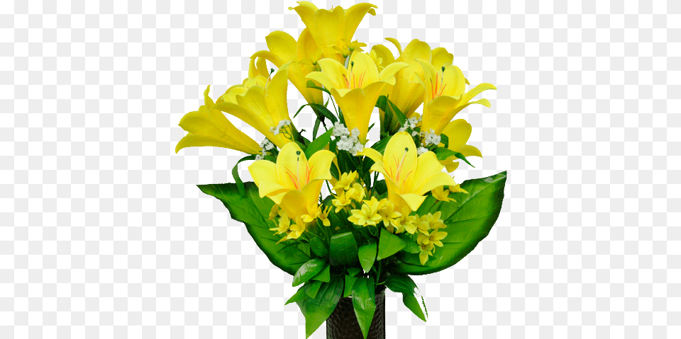 Yellow Satin Lily Easter Lily Yellow, Flower, Flower Arrangement, Flower Bouquet, Plant Free Png