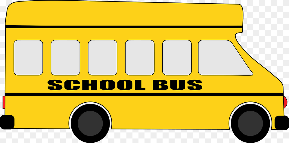 Yellow School Bus Clipart, School Bus, Transportation, Vehicle, Moving Van Free Png