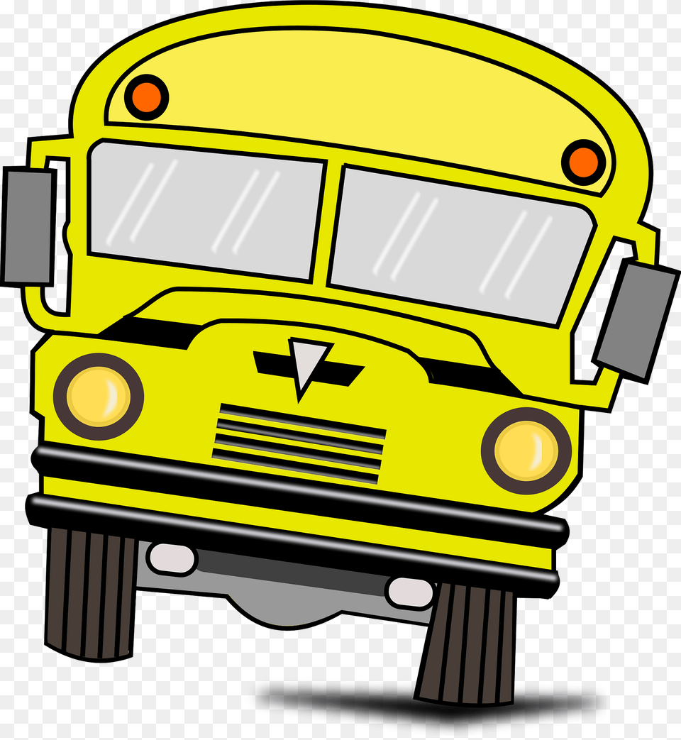 Yellow School Bus Clipart, Transportation, Vehicle, School Bus, Bulldozer Free Png Download