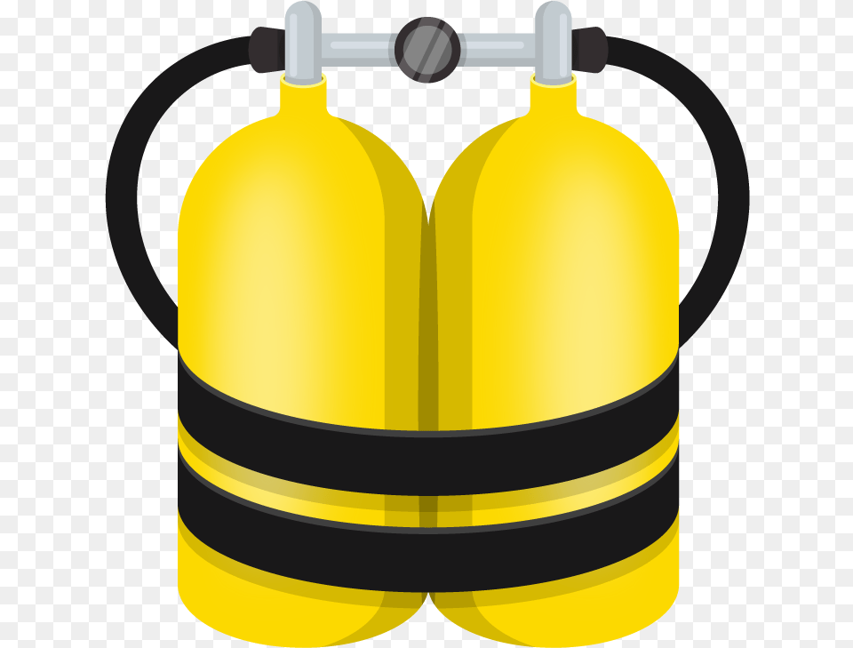 Yellow Scuba Tank Scuba Tank, Clothing, Cylinder, Lifejacket, Vest Free Transparent Png