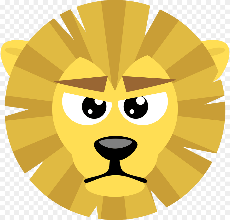 Yellow Serious Lion Clipart, Photography, Animal, Face, Fish Free Transparent Png