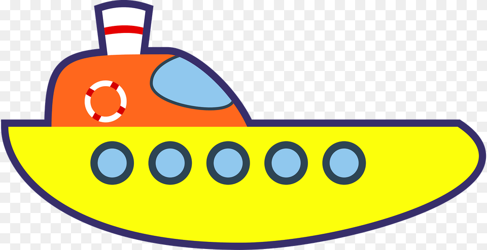 Yellow Ship Clipart, Transportation, Vehicle, Watercraft, Boat Png