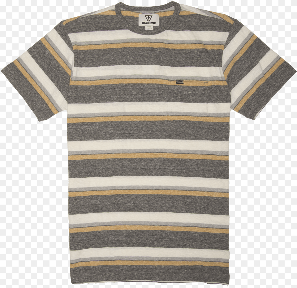 Yellow Shirt Mens Yellow And White Striped Shirt, Clothing, T-shirt Free Png