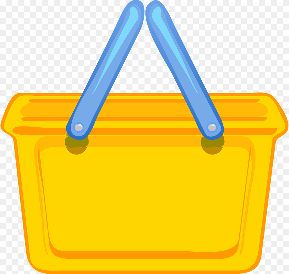 Yellow Shopping Basket Clipart, Shopping Basket, First Aid Free Png Download