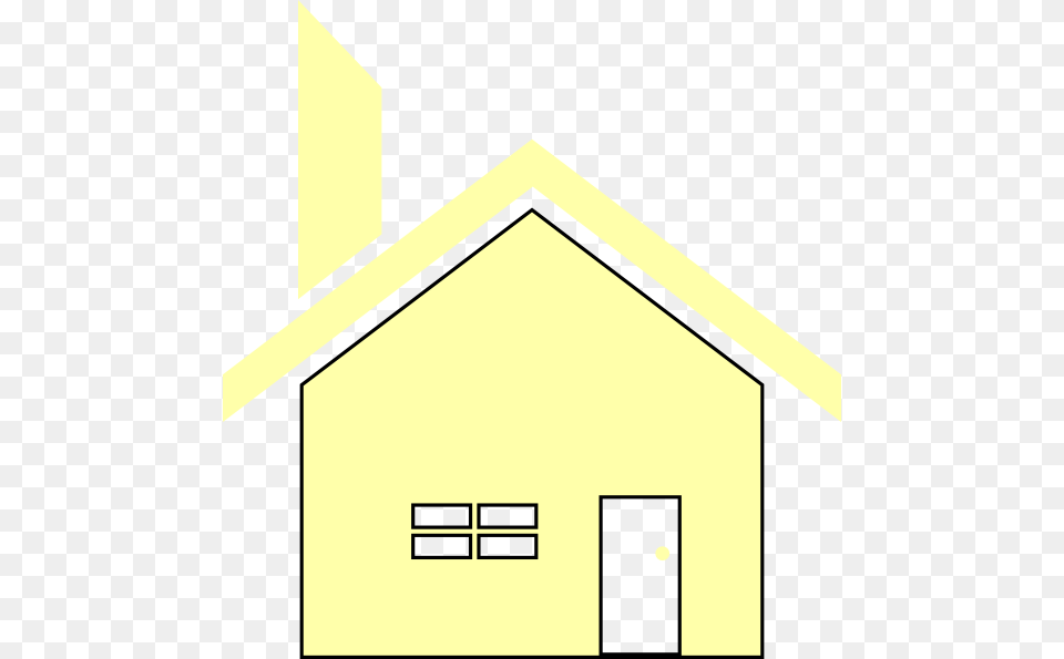 Yellow Simple House Clip Art, Nature, Outdoors, Countryside, Architecture Free Png