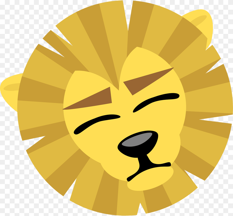 Yellow Sleeping Lion Clipart, Food, Fruit, Produce, Plant Png Image