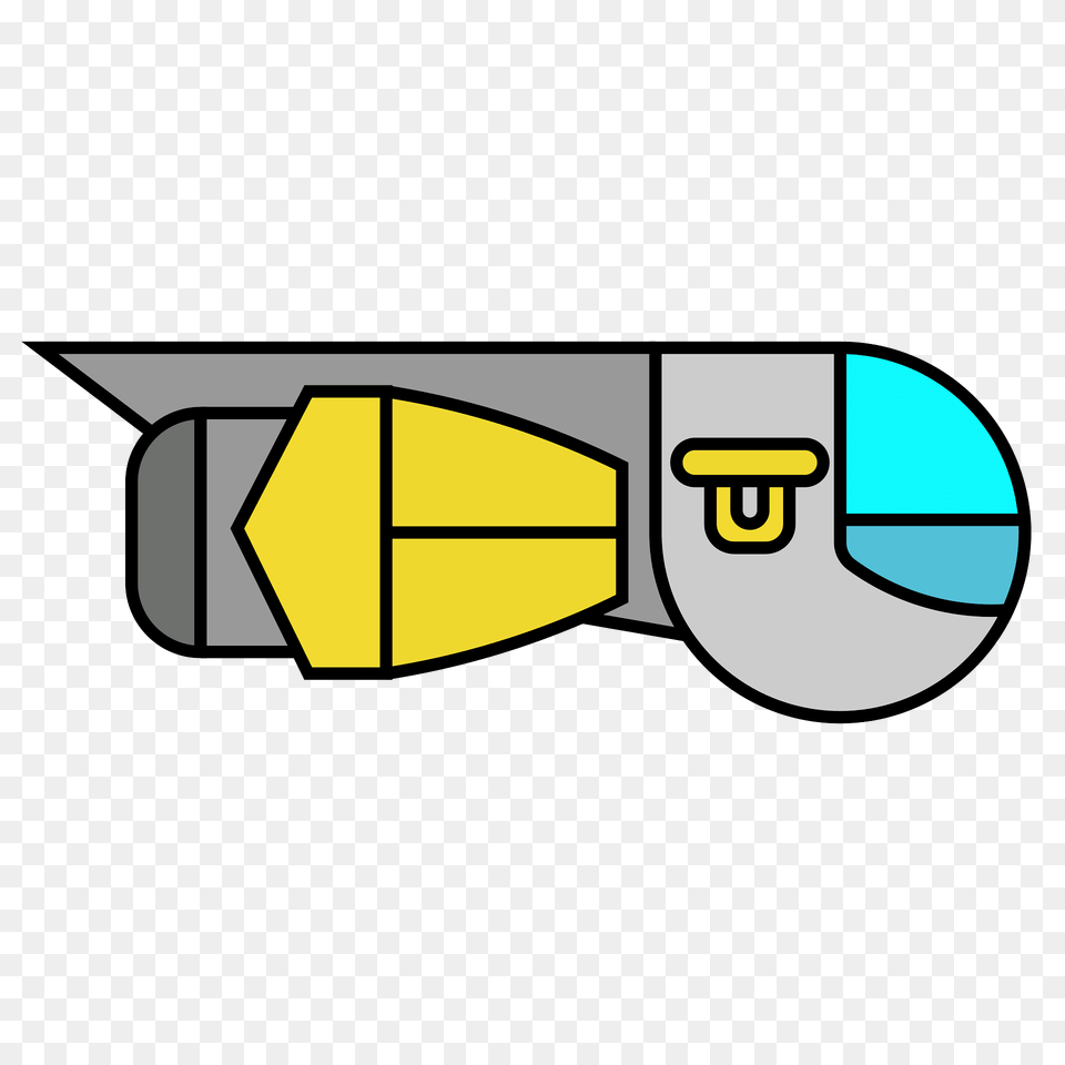 Yellow Small Spaceship Clipart, Art Png Image