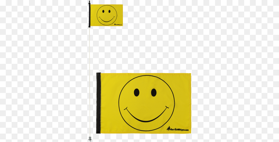 Yellow Smiley Face 12 X 18 Safety Flag W Black Or White 14 6u0027 Whip Happy Png Image