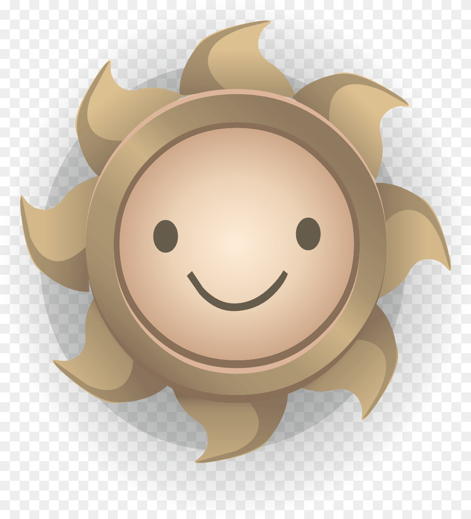 Yellow Smiling Sun Image Cartoon, Pottery, Food, Meal, Disk Free Png