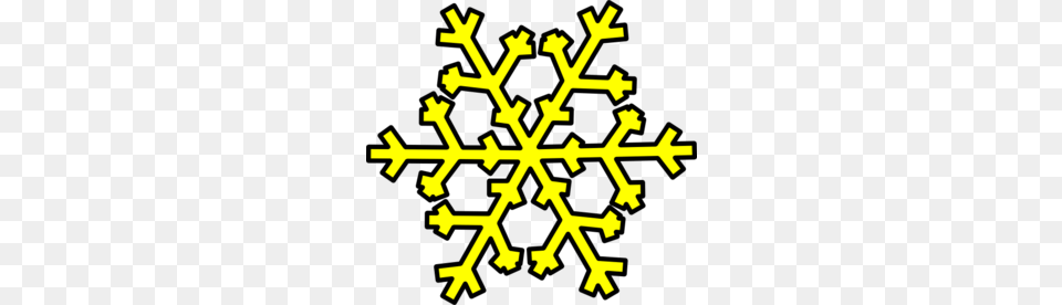 Yellow Snowflake Clip Art, Nature, Outdoors, Snow, Ammunition Png