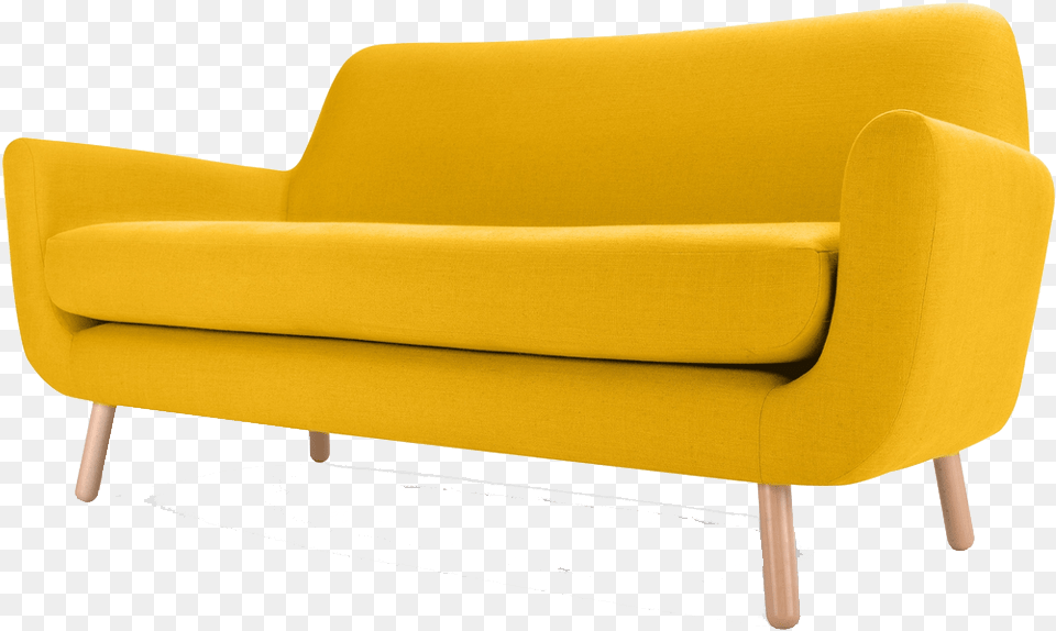 Yellow Sofa, Couch, Furniture, Chair, Armchair Free Png Download