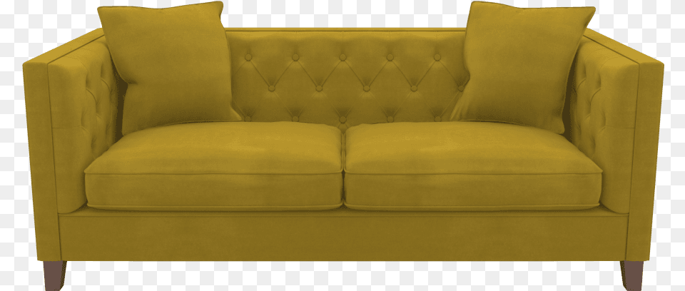 Yellow Sofa Background Yellow Couch Background, Furniture, Chair, Cushion, Home Decor Png Image
