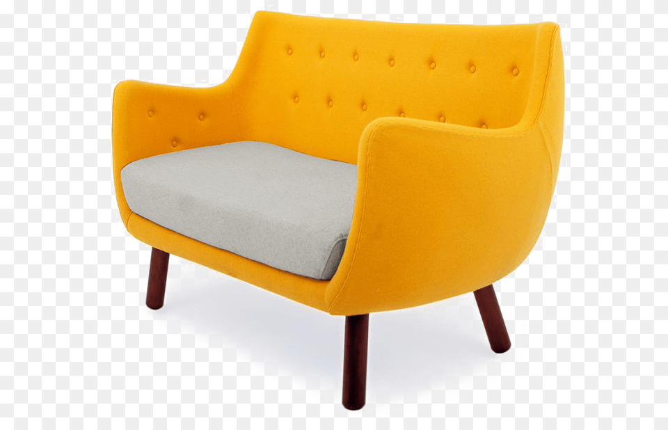 Yellow Sofa File Sofa Furniture Yellow Background, Chair, Armchair, Couch Free Transparent Png