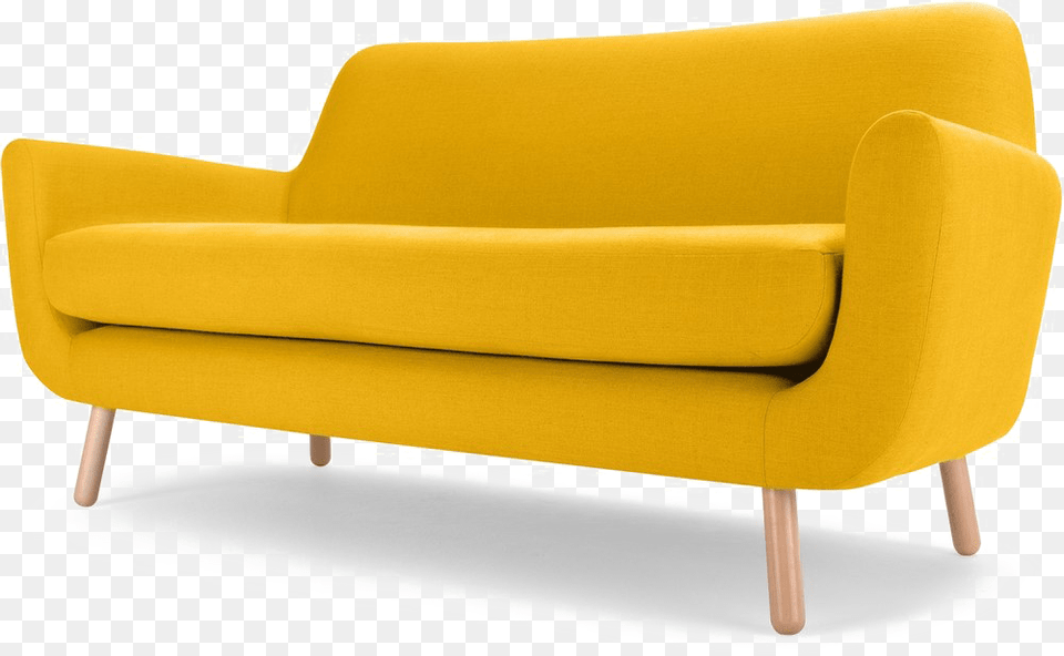 Yellow Sofa Chair, Couch, Furniture, Armchair Png Image