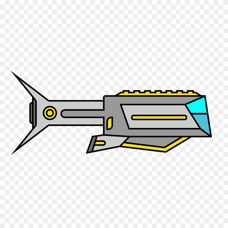 Yellow Spaceship Clipart, Weapon, Ammunition, Missile, Bulldozer Png