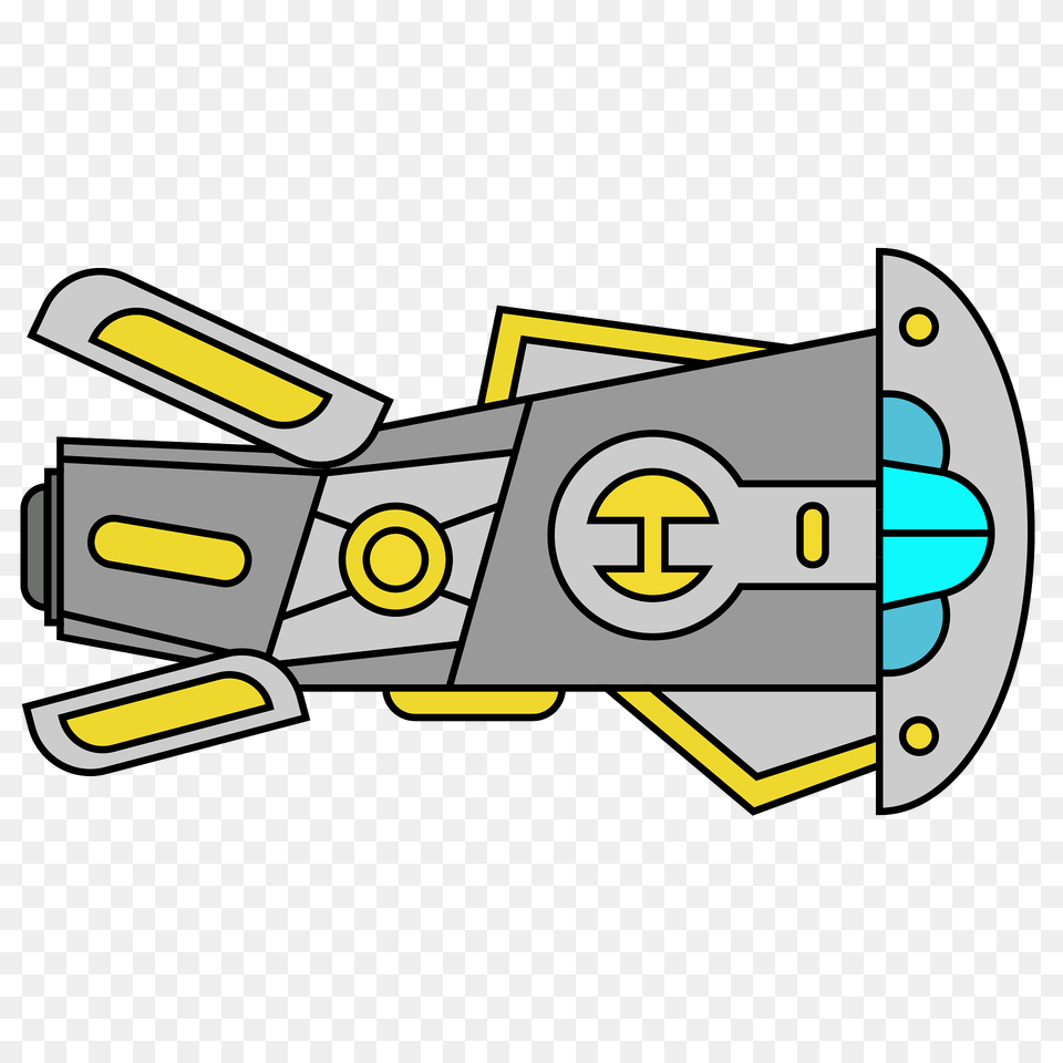 Yellow Spaceship Clipart, Bulldozer, Machine Free Png