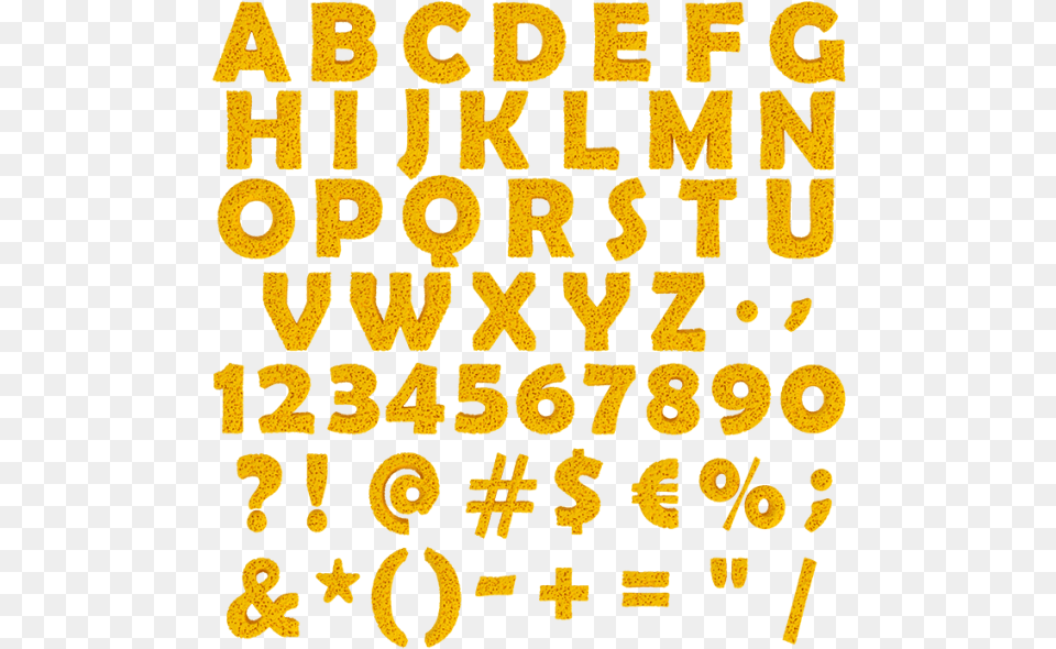 Yellow Sponge Letters Sponge Font, Text, Number, Symbol, Alphabet Free Png Download