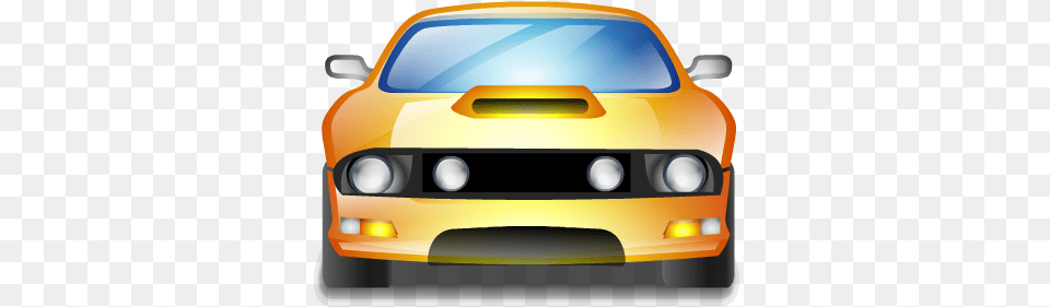 Yellow Sports Car Icon Clipart Iconbugcom Icon Car Icon, Coupe, Sports Car, Transportation, Vehicle Png Image