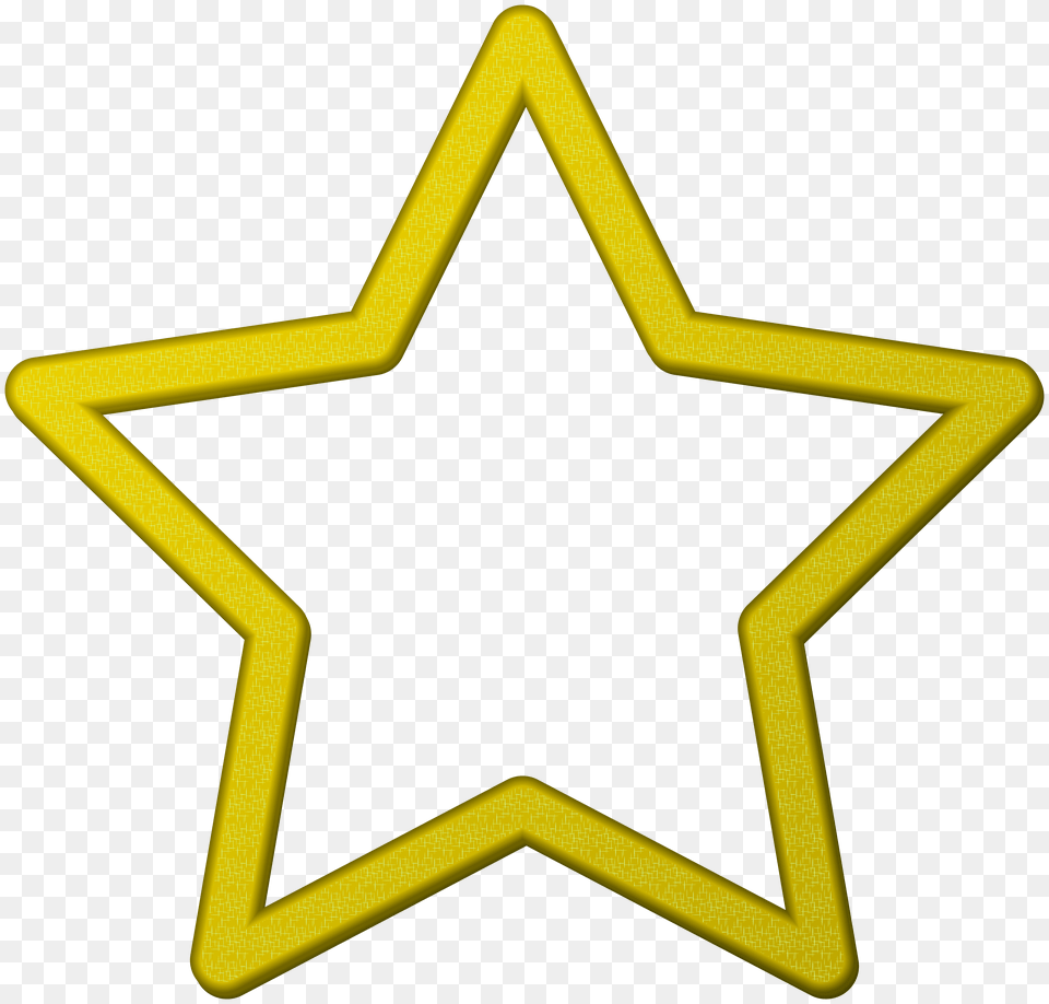 Yellow Star Border Frame Clip, Star Symbol, Symbol, Cross Free Transparent Png
