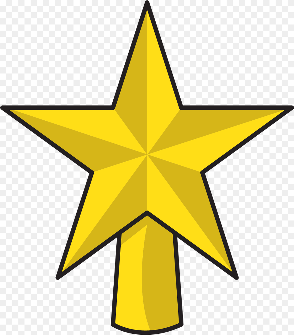 Yellow Star Christmas Ornament Vertical, Star Symbol, Symbol, Cross Free Png