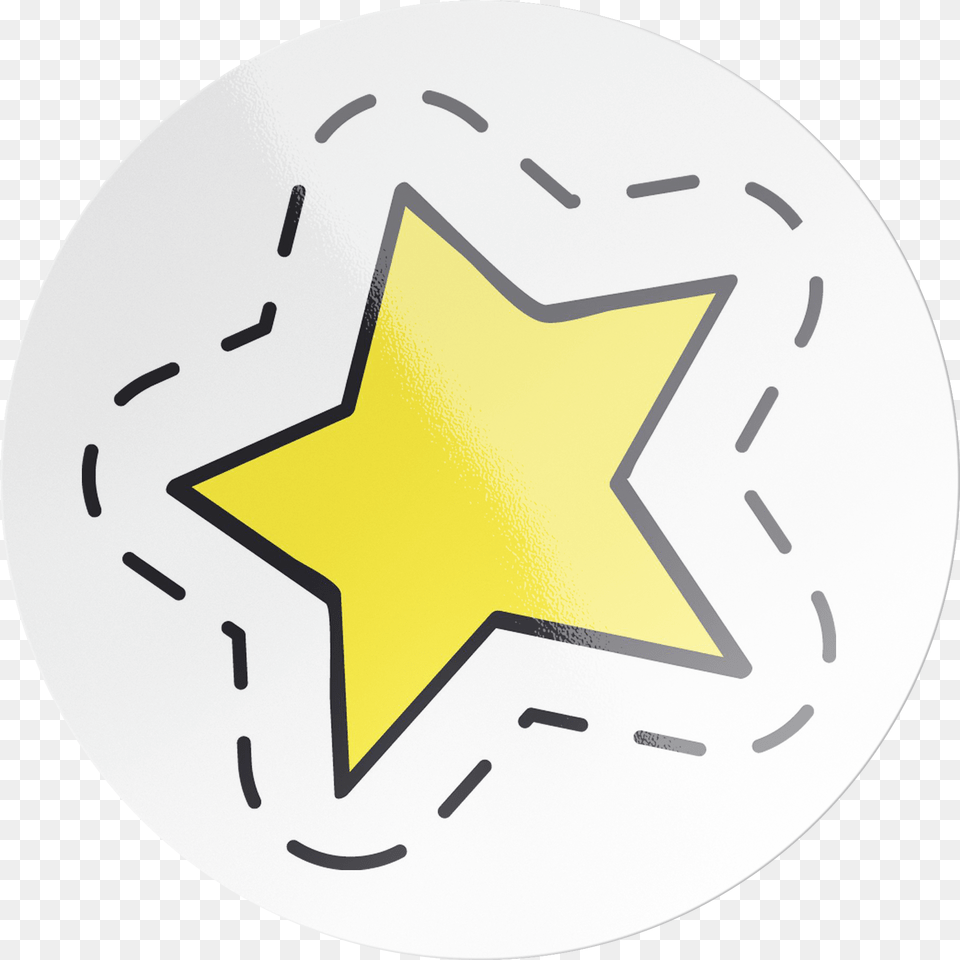 Yellow Star Circle Sticker U2013 Pretty Art Online Circle, Star Symbol, Symbol, Disk Png