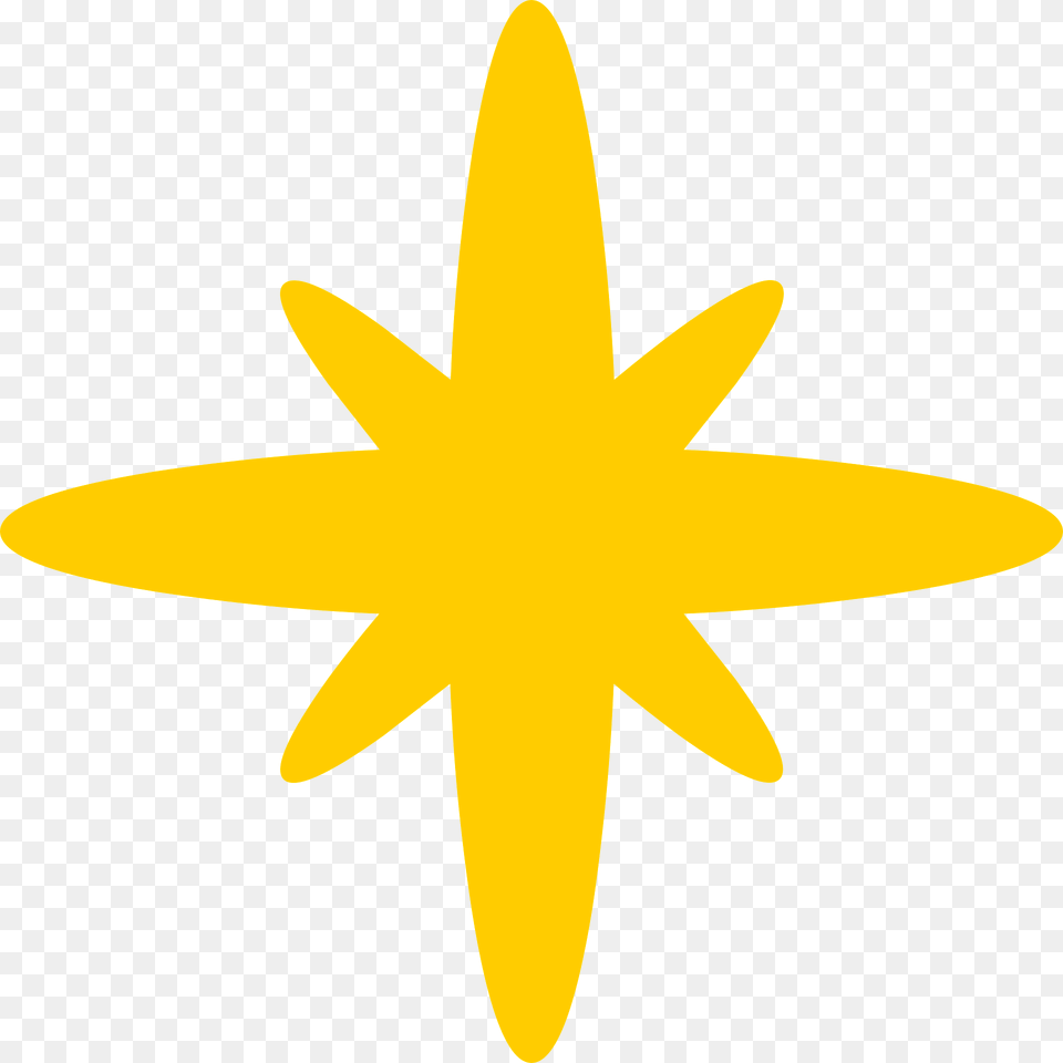 Yellow Star Clipart, Flower, Plant, Symbol, Animal Png