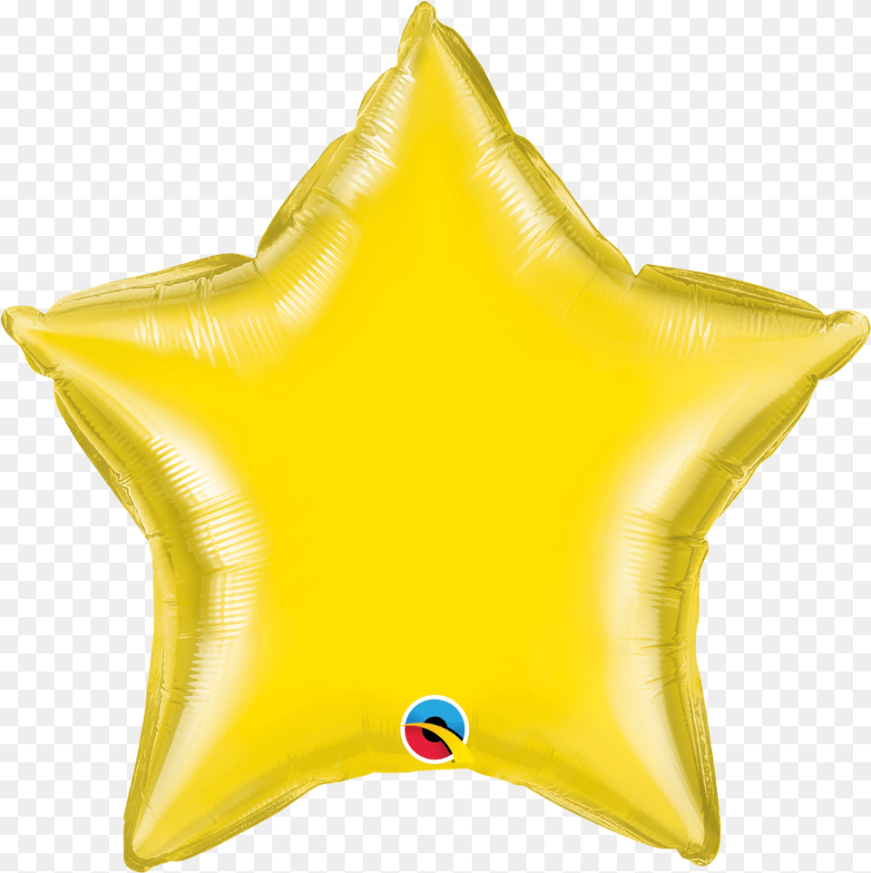 Yellow Star Foil Balloon 20 1pc White Star Foil Balloon, Symbol, Star Symbol Free Png Download