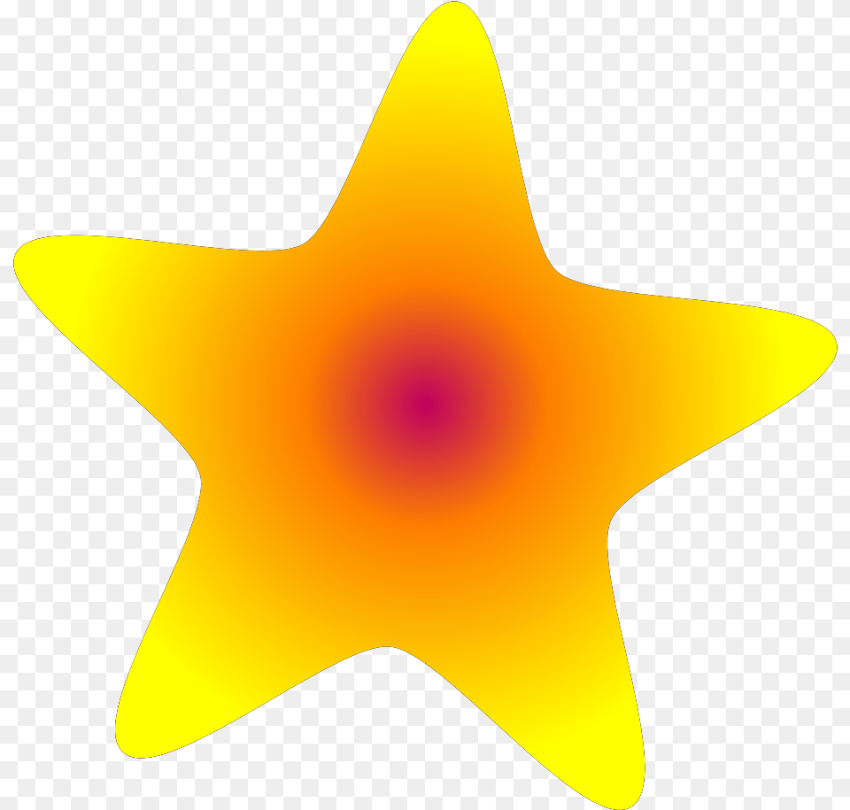 Yellow Star Svg Vector Clip Art Svg Clipart Illustration, Star Symbol, Symbol, Animal, Fish Free Transparent Png