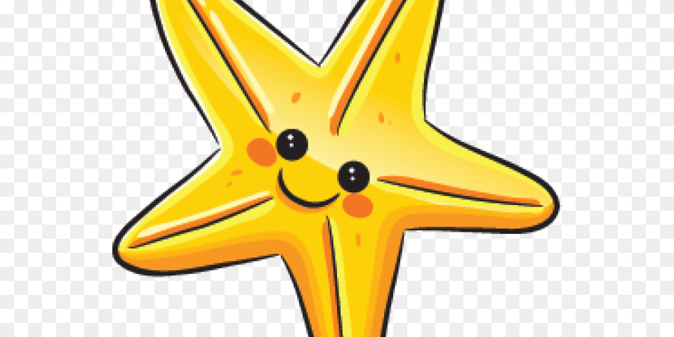 Yellow Starfish Clipart, Animal, Sea Life, Fish, Shark Free Png Download