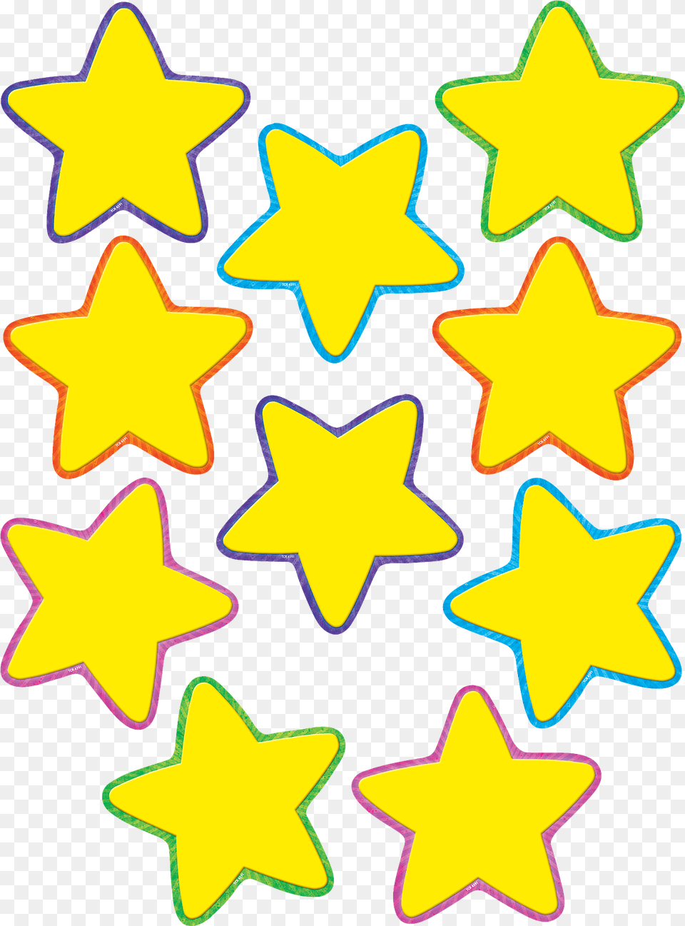 Yellow Stars Accents Printable, Star Symbol, Symbol Png Image