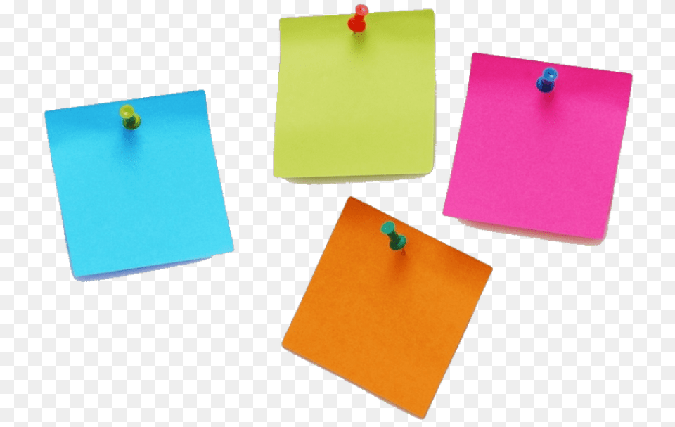 Yellow Sticky Notes, Pin Free Transparent Png