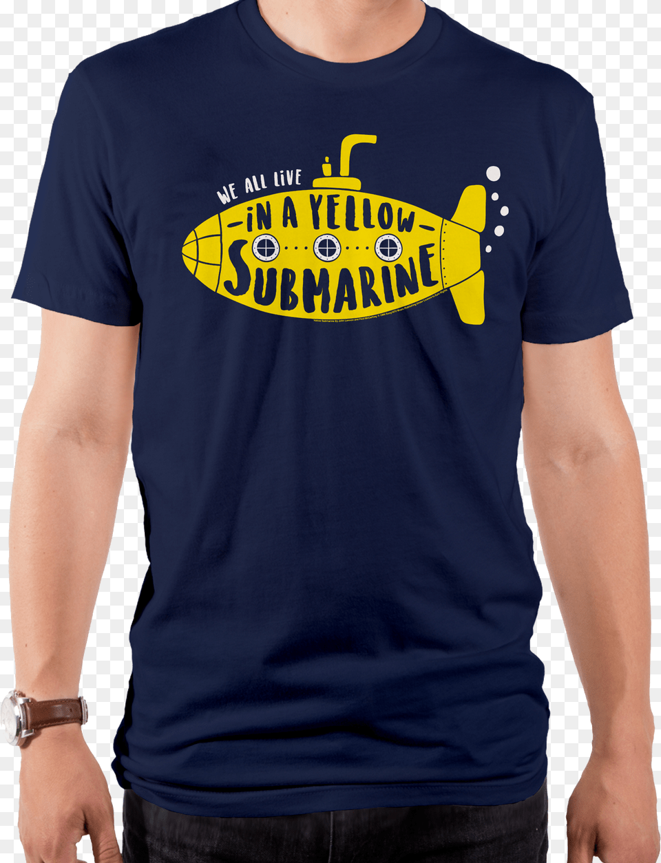 Yellow Submarine Beatles T Shirt Yellow Submarine T Shirt, Clothing, T-shirt, Wristwatch Free Transparent Png