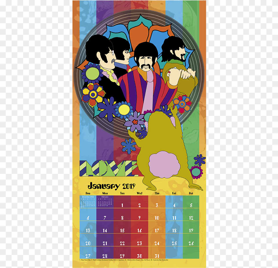 Yellow Submarine Calendar, Person, Baby, Face, Head Free Transparent Png