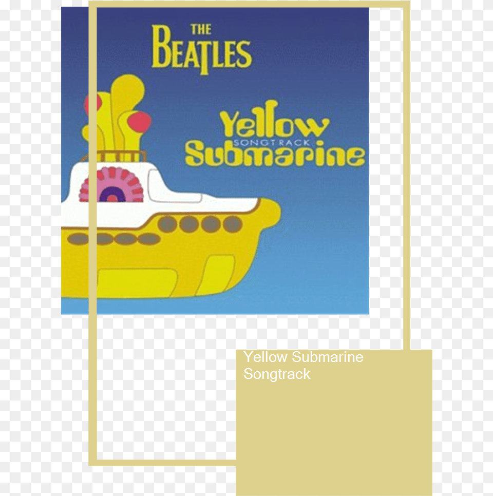 Yellow Submarine Songtrack Cover, Advertisement, Poster Png