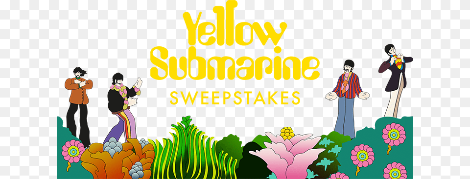 Yellow Submarine Sweepstakes The Beatles, Graphics, Art, Person, Adult Png Image