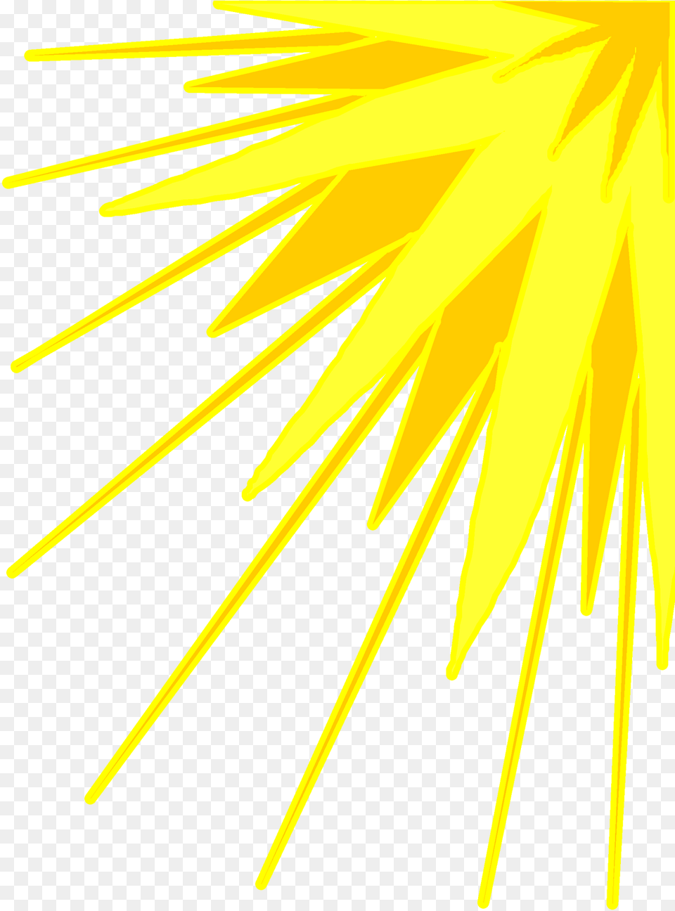 Yellow Sun Rays Clipart Graphic Design, Lighting, Flower, Plant, Light Free Png Download