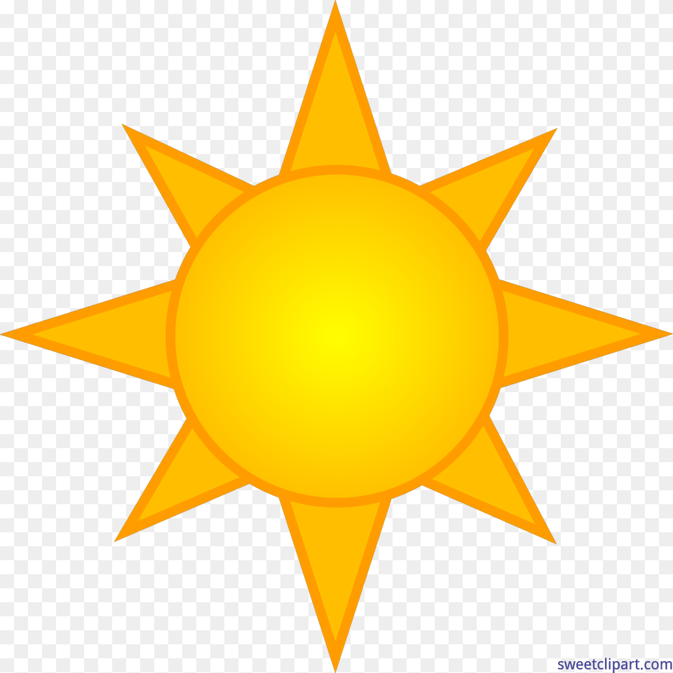 Yellow Sun Symbol, Nature, Outdoors, Sky, Star Symbol Png