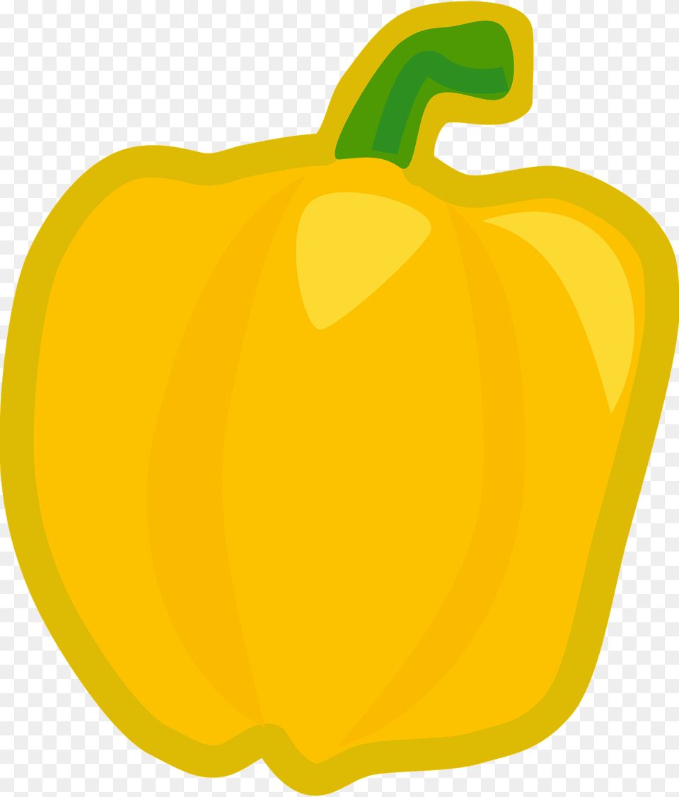 Yellow Sweet Bell Peeper Clipart, Bell Pepper, Food, Pepper, Plant Free Png