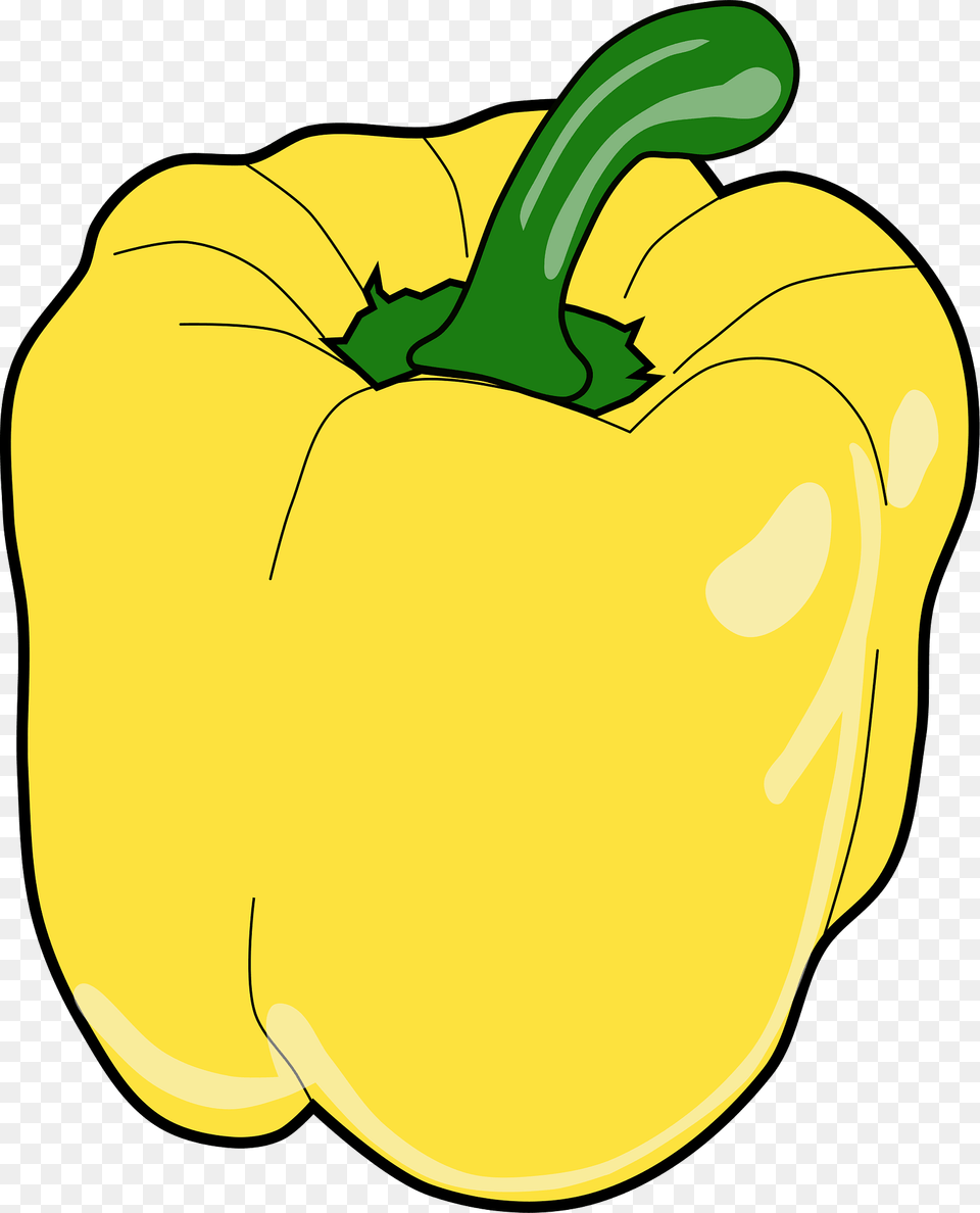 Yellow Sweet Bell Peeper Clipart, Bell Pepper, Food, Pepper, Plant Free Transparent Png