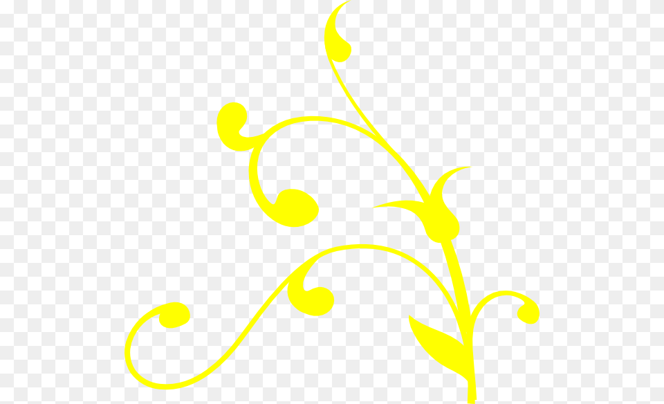Yellow Swirls, Art, Floral Design, Graphics, Pattern Png