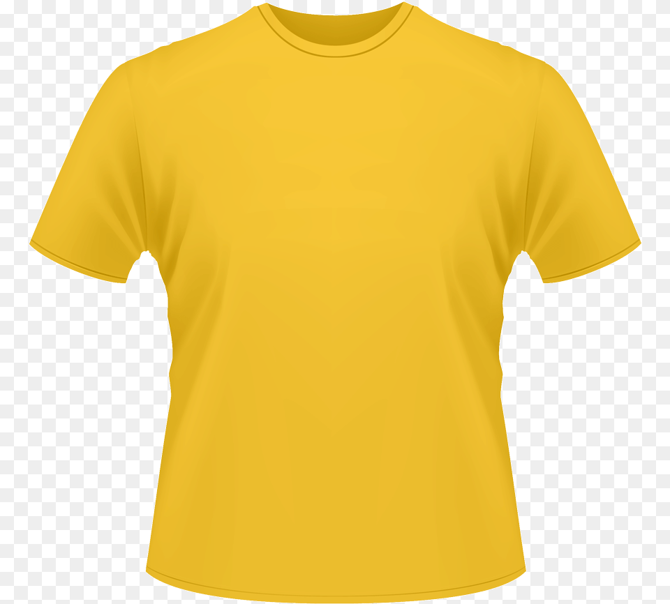 Yellow T Shirt, Clothing, T-shirt Free Png